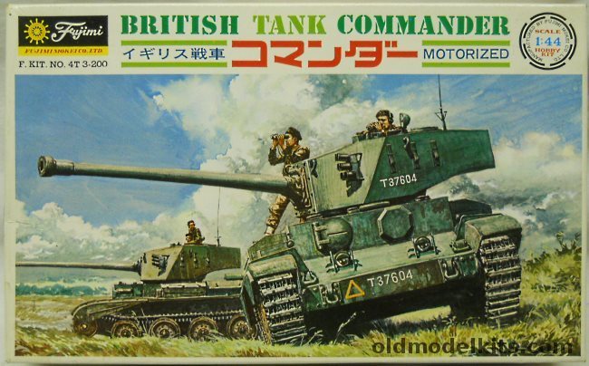 Fujimi 1/44 Comet British Tank Commander Motorized, 4T3-200 plastic model kit